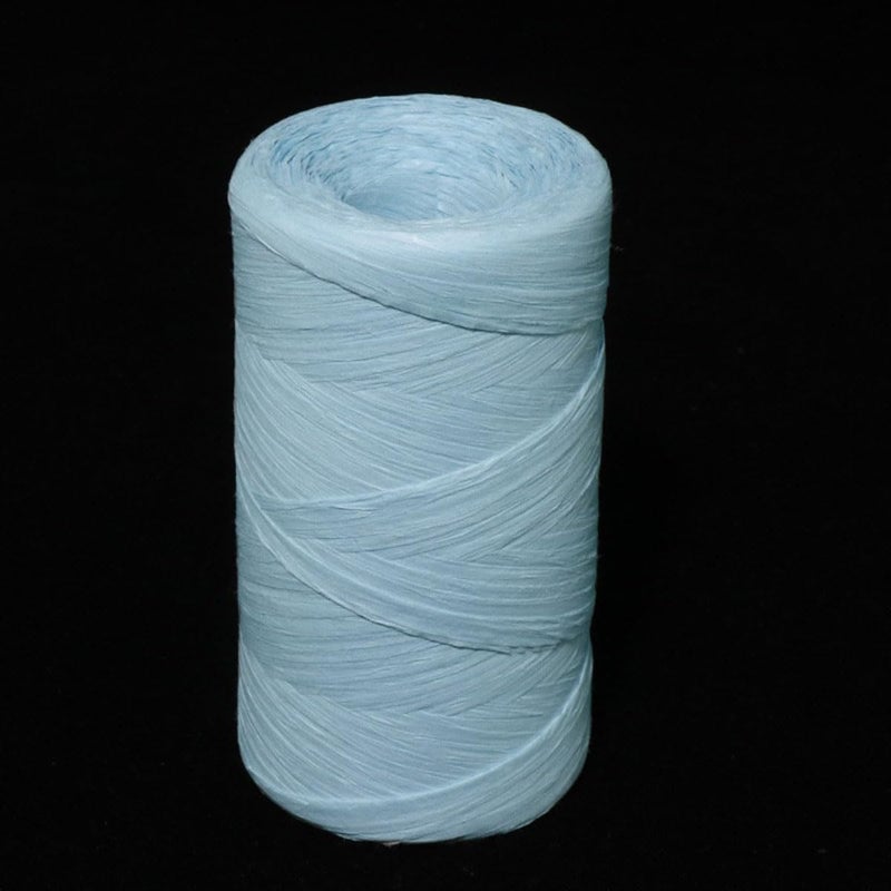 ALLWSLucky 393 Feet Raffia Paper Ribbon, Colored Packing Paper String Craft Raffia Ribbon for Gift Wrapping and DIY Decoration (Blue) - Image 1